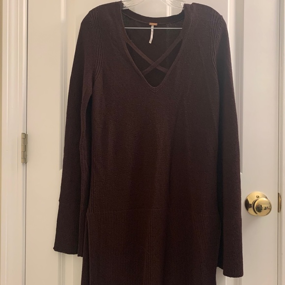 Free People Crisscross Tunic Sweater - Picture 2 of 3